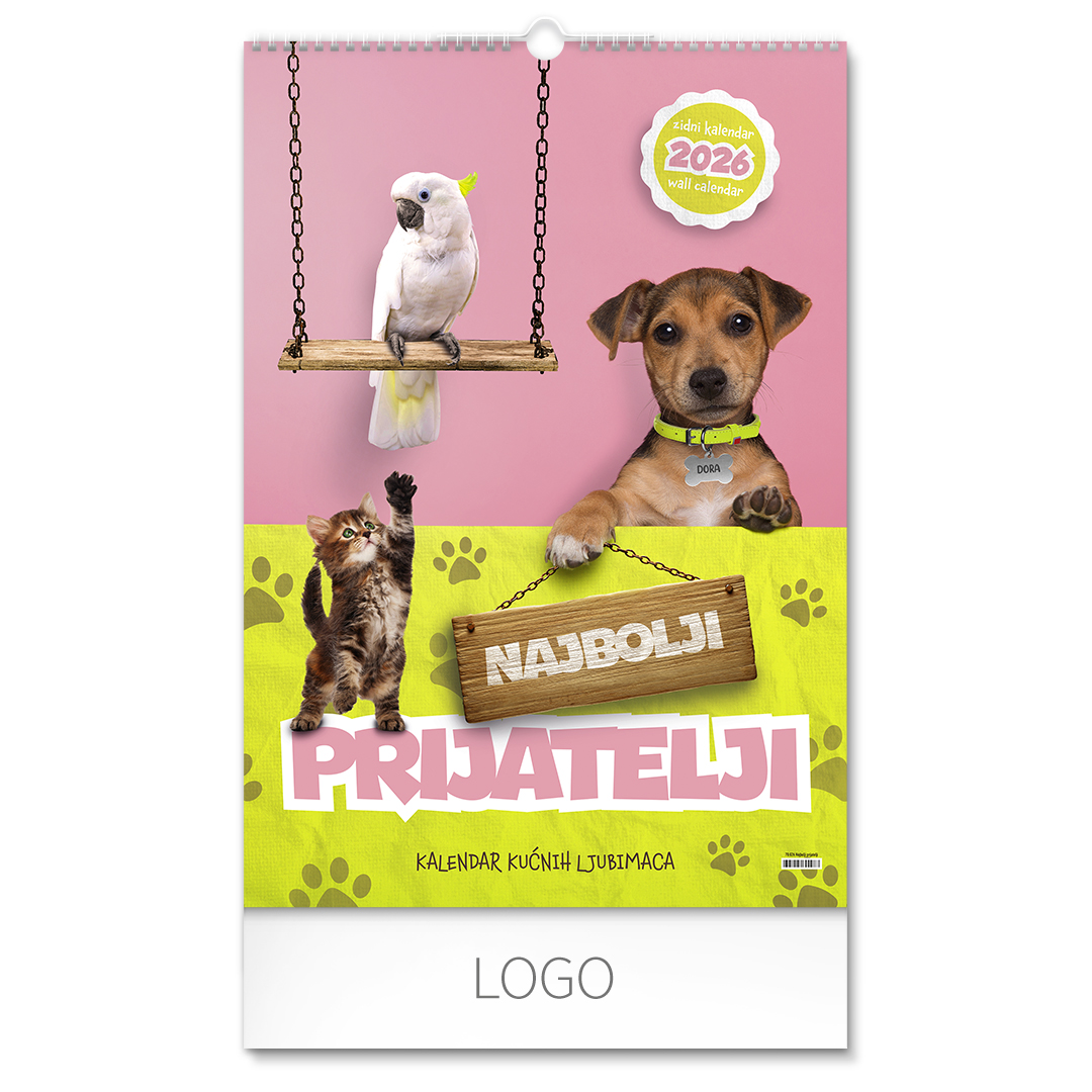 Zidni kalendar: 7 listova, dvomesečni